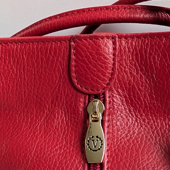 *NWT* Valentina Red Leather Crossbody Bag - Picture 2 of 9